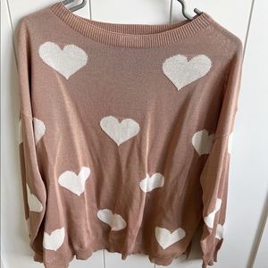 Pink Lily heart long sleeve